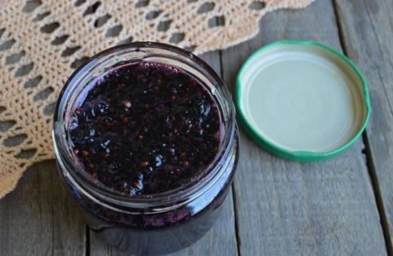 Mulberry jam without cooking