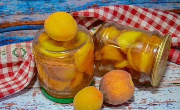 Apricot and peach compote