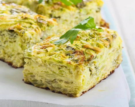 Zucchini casserole without cheese