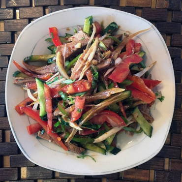 Salade de boeuf sans mayonnaise