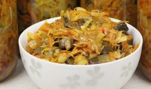 Mushroom hodgepodge for the winter without vinegar