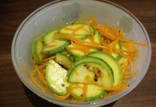 Salade de courgettes au vinaigre