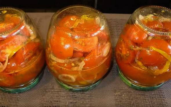 Tomato salads for the winter are delicious