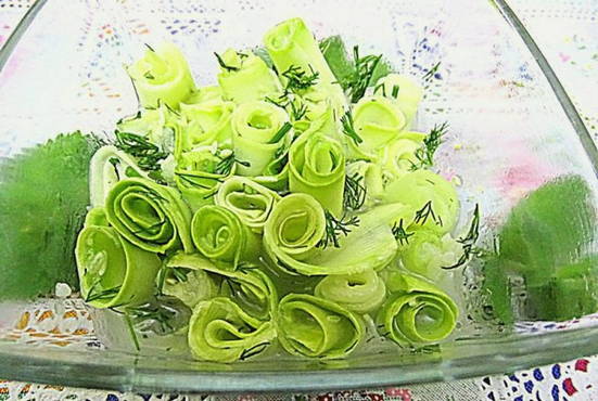 Courgettes marinées en 2 heures