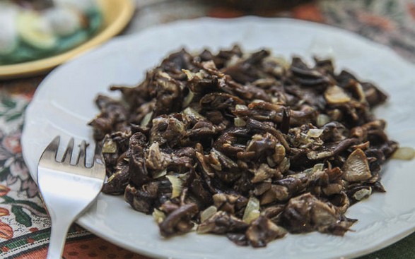 Fried mushrooms frozen