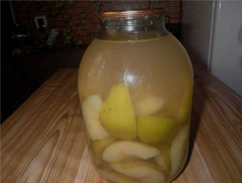 Pear compote with citric acid for the winter