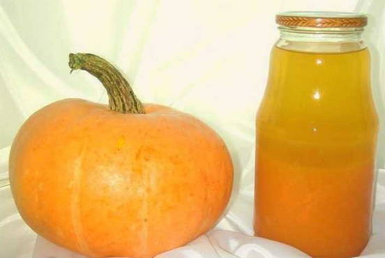 Pumpkin-apple juice without sugar for the winter