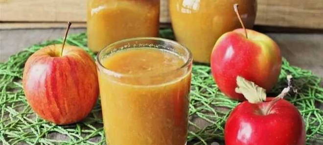 Apple juice using a blender at home