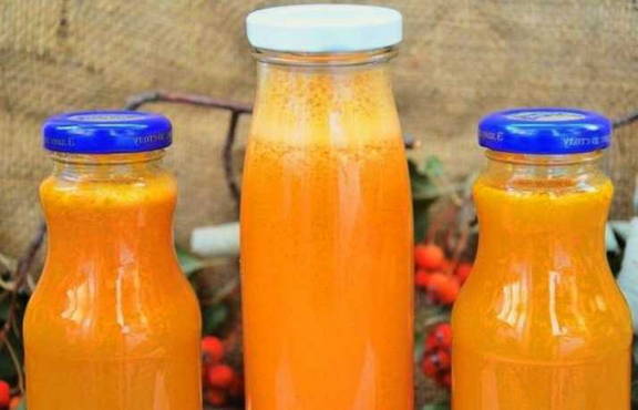 Pumpkin, apple and carrot juice for the winter