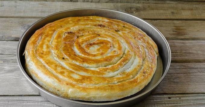 Escargot Lavash avec viande hachée au four