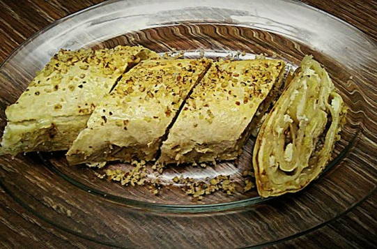 Rouleau au fromage cottage lavash