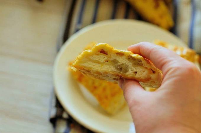 Lavash PP avec fromage cottage et banane