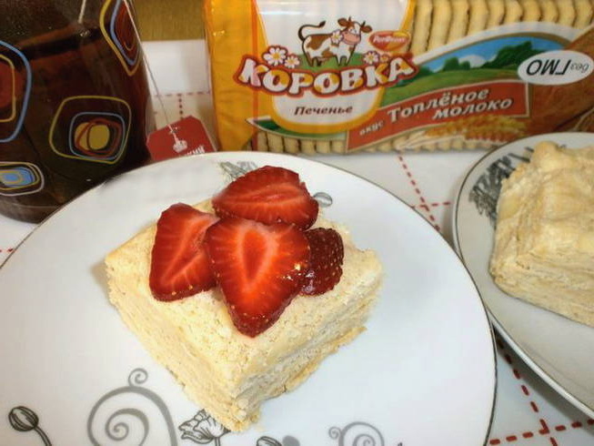 Gâteau aux biscuits Lait cuit sans cuisson