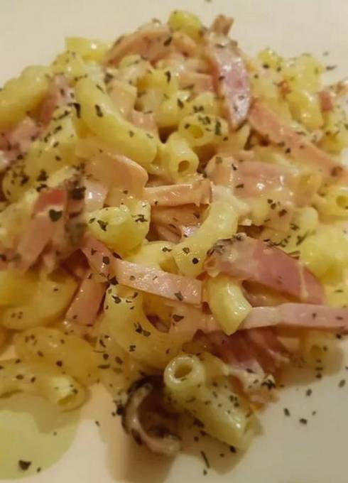 Jambon maison et crème carbonara