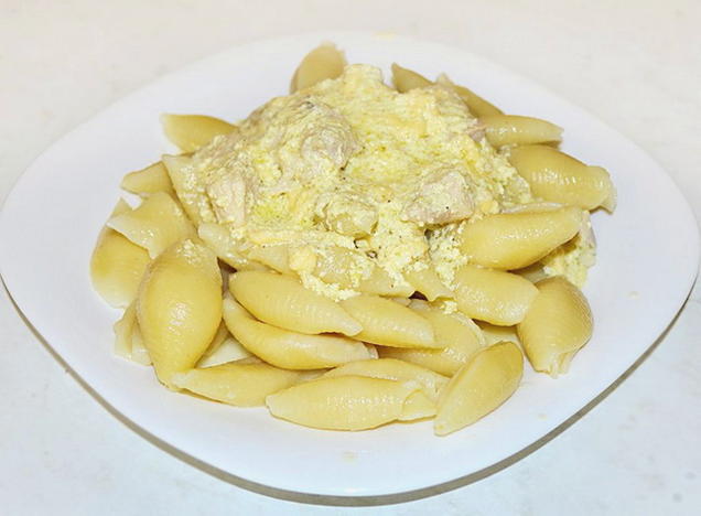 Pâtes Carbonara à la Poitrine de Poulet