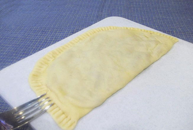 Dough for pasties in water with vegetable oil and egg