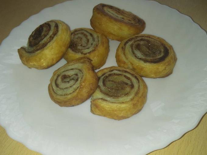 Escargots feuilletés à la cannelle et au sucre