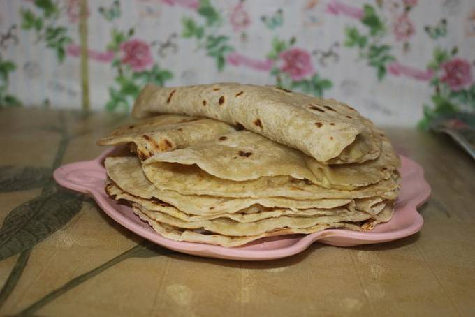 Kystyby from lavash with potatoes