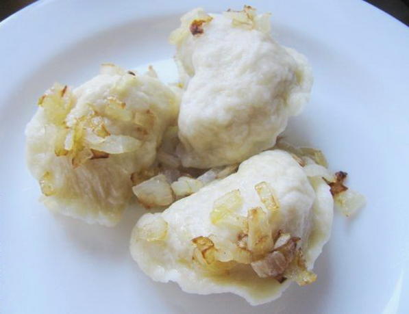 Ukrainian dumplings with potatoes