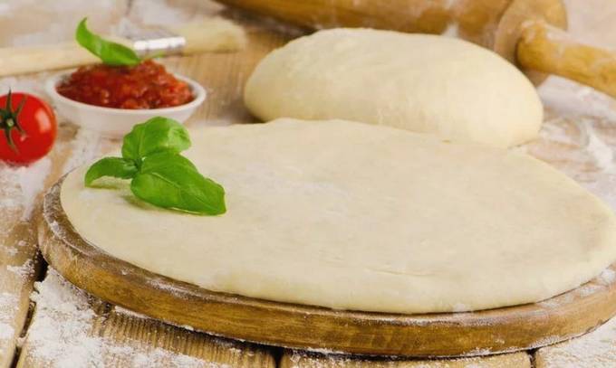 Kefir pizza dough with soda