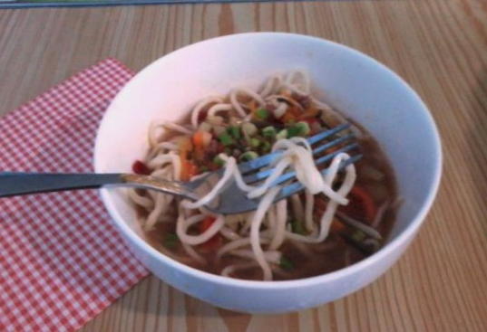 Lagman with minced meat