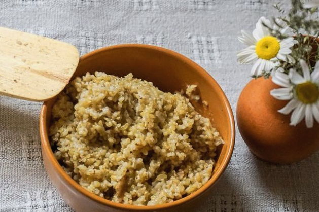 Wheat porridge in a Panasonic multicooker