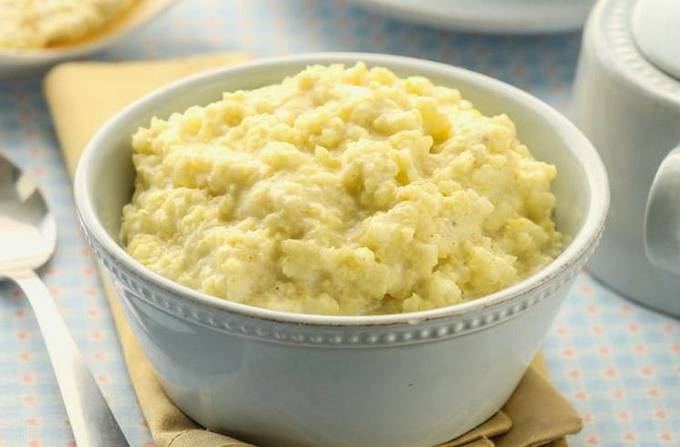 Proportions of wheat porridge in milk in a slow cooker