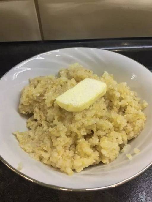 Loose wheat porridge on water proportions