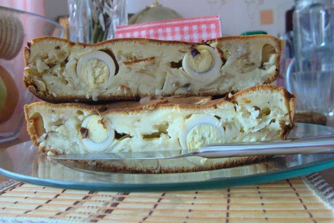 Tarte gelée au chou et riz au four