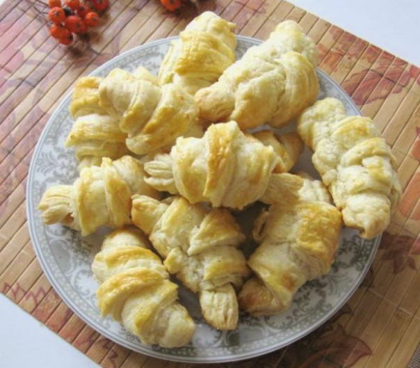 Croissants feuilletés aux pommes