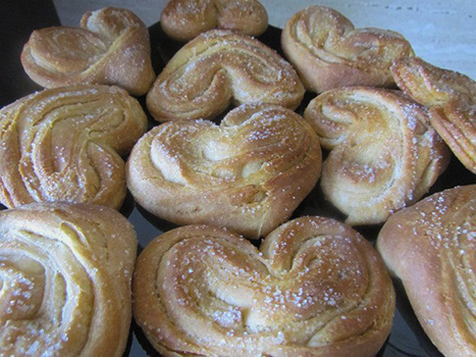 Buns Coeurs de pâte levée