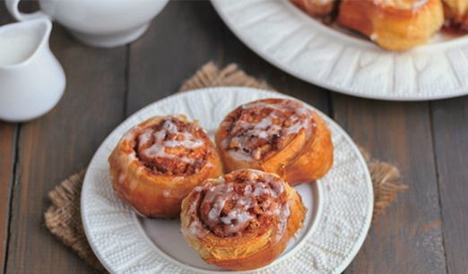 Petits pains de pâte feuilletée à la levure