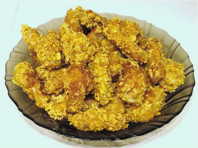 Crispy wings in batter like in KFC