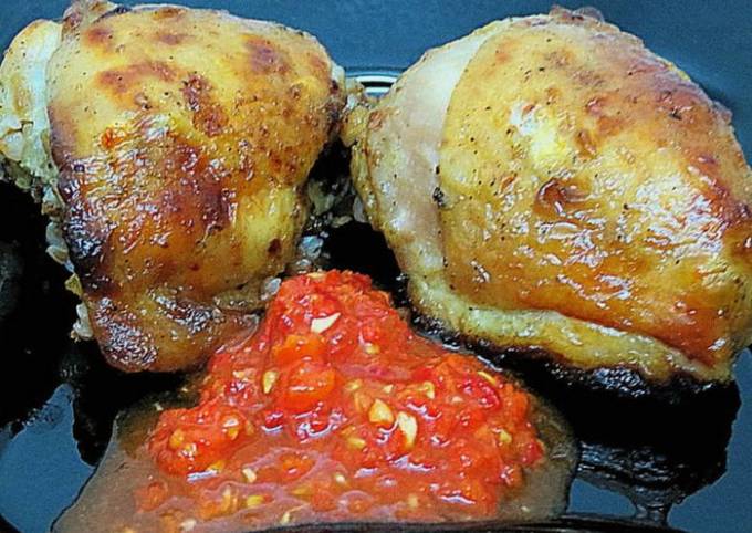 Cuisses de poulet sauce moutarde au miel