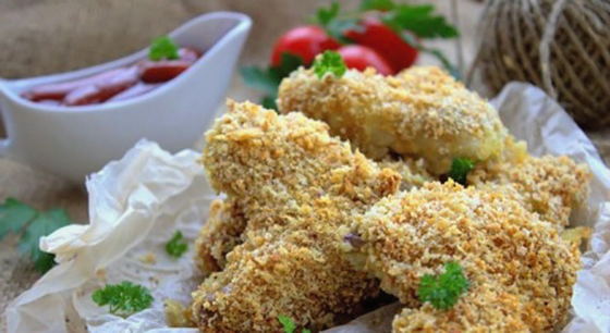 Oven crispy breading wings