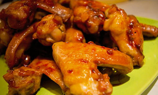 Oven crispy wings in soy sauce