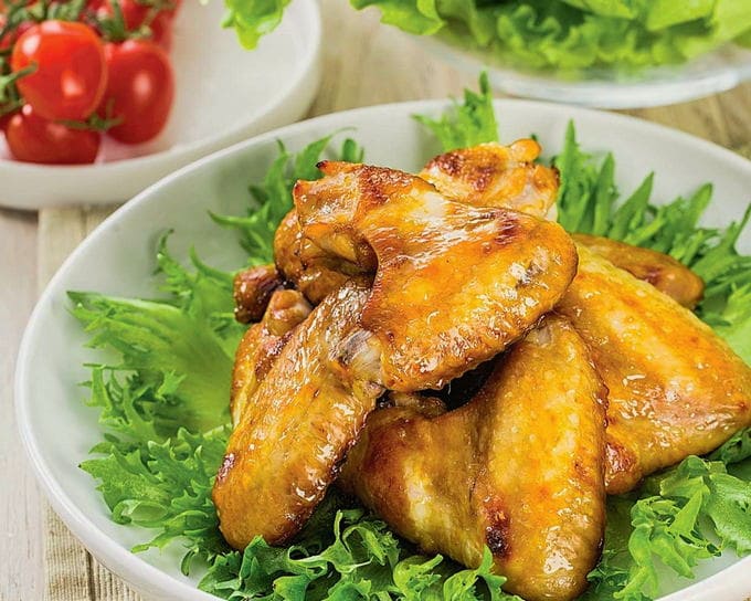 Chicken wings in soy sauce in a slow cooker