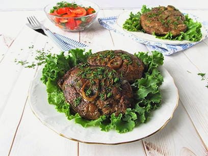 Turkey drumstick steak in the oven