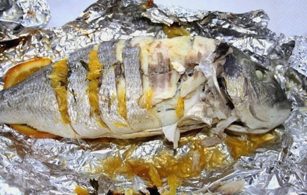 Dorado en papillote sur le grill