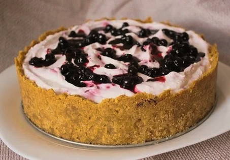 Blueberry cheesecake no baked