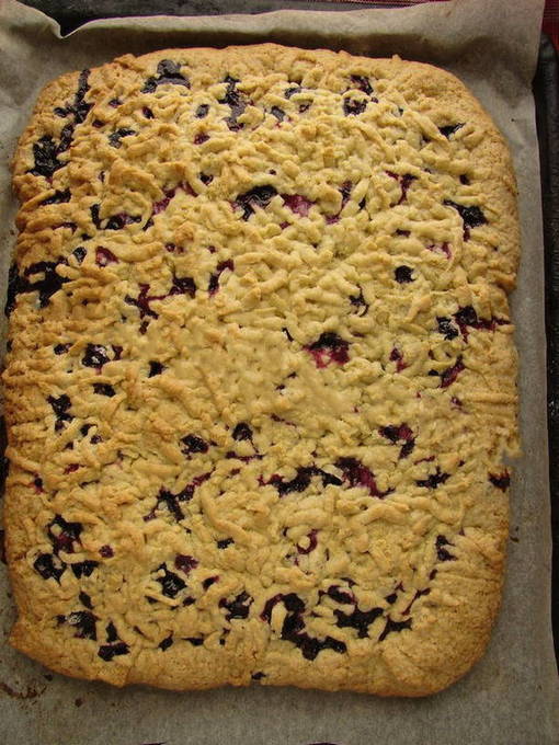 Tarte râpée au cassis