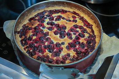 Gâteau en vrac au cassis