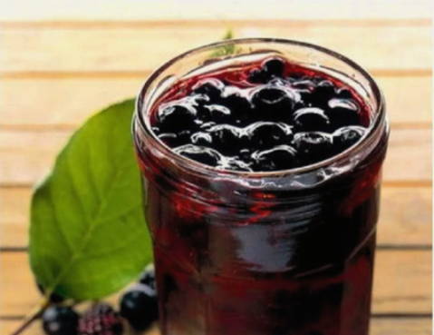 Blueberry compote for 1 liter jar for the winter