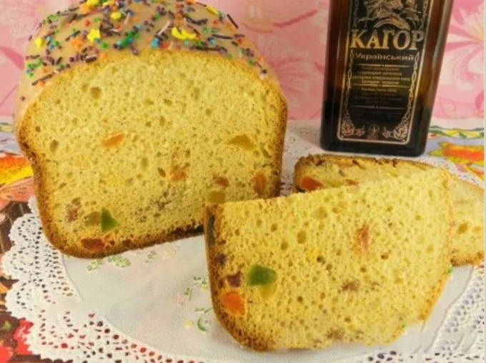 Alexandrian cake dough in a bread maker