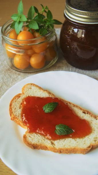 Confiture de prune cerise dans une mijoteuse