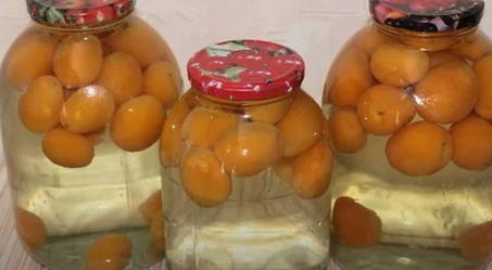 Apricot compote without sterilization in 3 liter jars for the winter