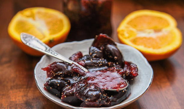 Fig jam with orange