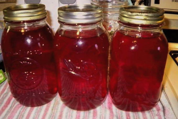 Lingonberry and cranberry compote for the winter