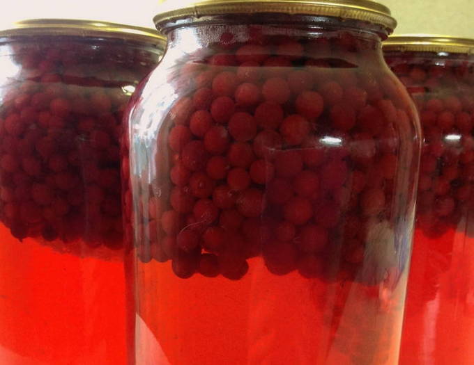 Compote d'airelles sans stérilisation en pot d'un litre pour l'hiver