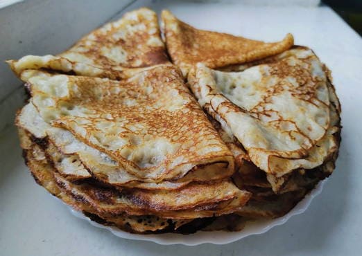 Whey pancakes with baking powder